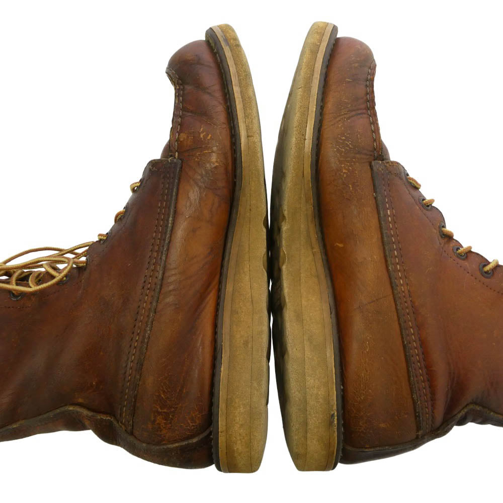RED WING レッドウィング 50s 60s 刺繍犬タグ 877 アイリッシュセッター 10ホール レースアップ ブーツ ブラウン系 25.5cm【中古】