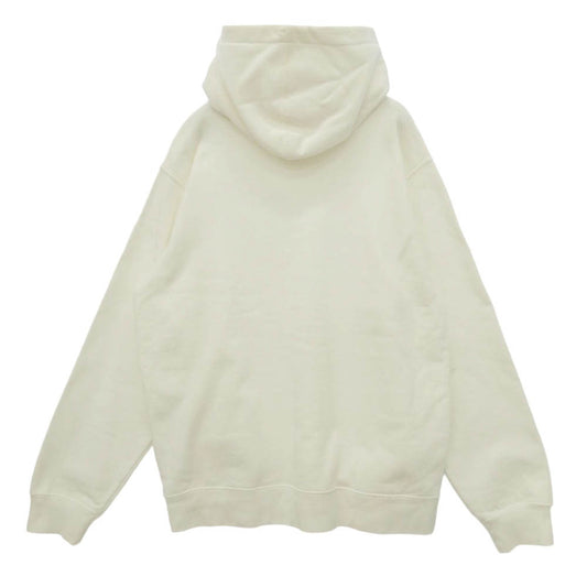 Supreme シュプリーム 18SS Corner Label Hooded Sweatshirt コーナー ロゴ ラベル フーデッド プルオーバー スウェットシャツ パーカー フーディー ホワイト系 L【中古】