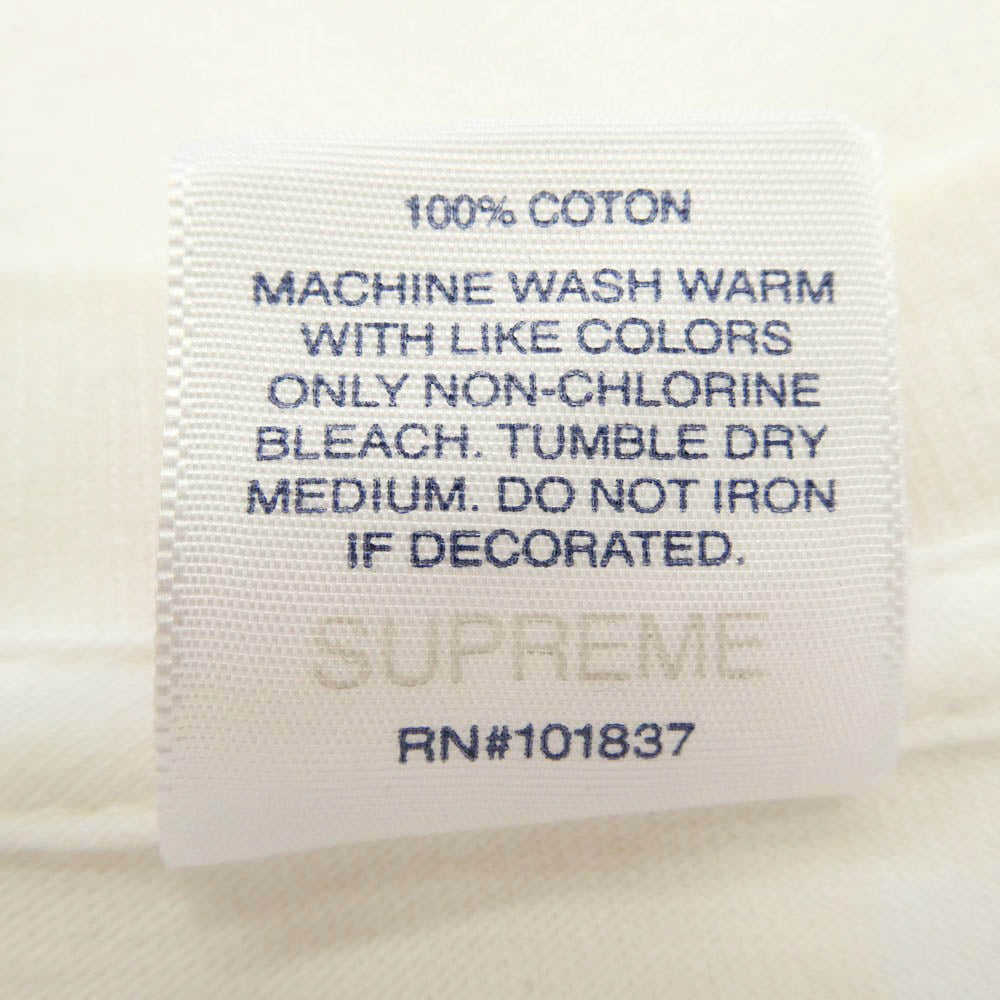 Supreme シュプリーム 20AW Box Logo L/S Tee ボックスロゴ コットン 長袖 Tシャツ カットソー ロンT ホワイト系 L【中古】