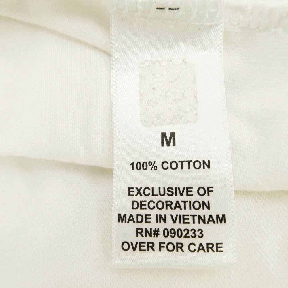 FEAR OF GOD フィアオブゴッド ESSENTIALS エッセンシャルズ ラバーロゴ 半袖 Tシャツ ホワイト系 M【中古】