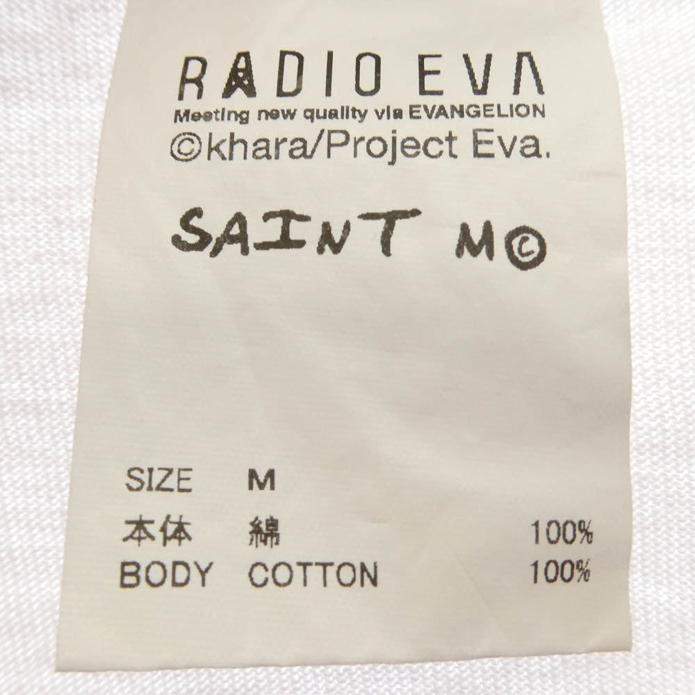 SAINT MICHAEL セントマイケル 24SS SM-YS8-0000-C25 EV SS TEE SHINJI エヴァンゲリオン シンジ クルーネック 半袖 Tシャツ ピンク系 M【中古】