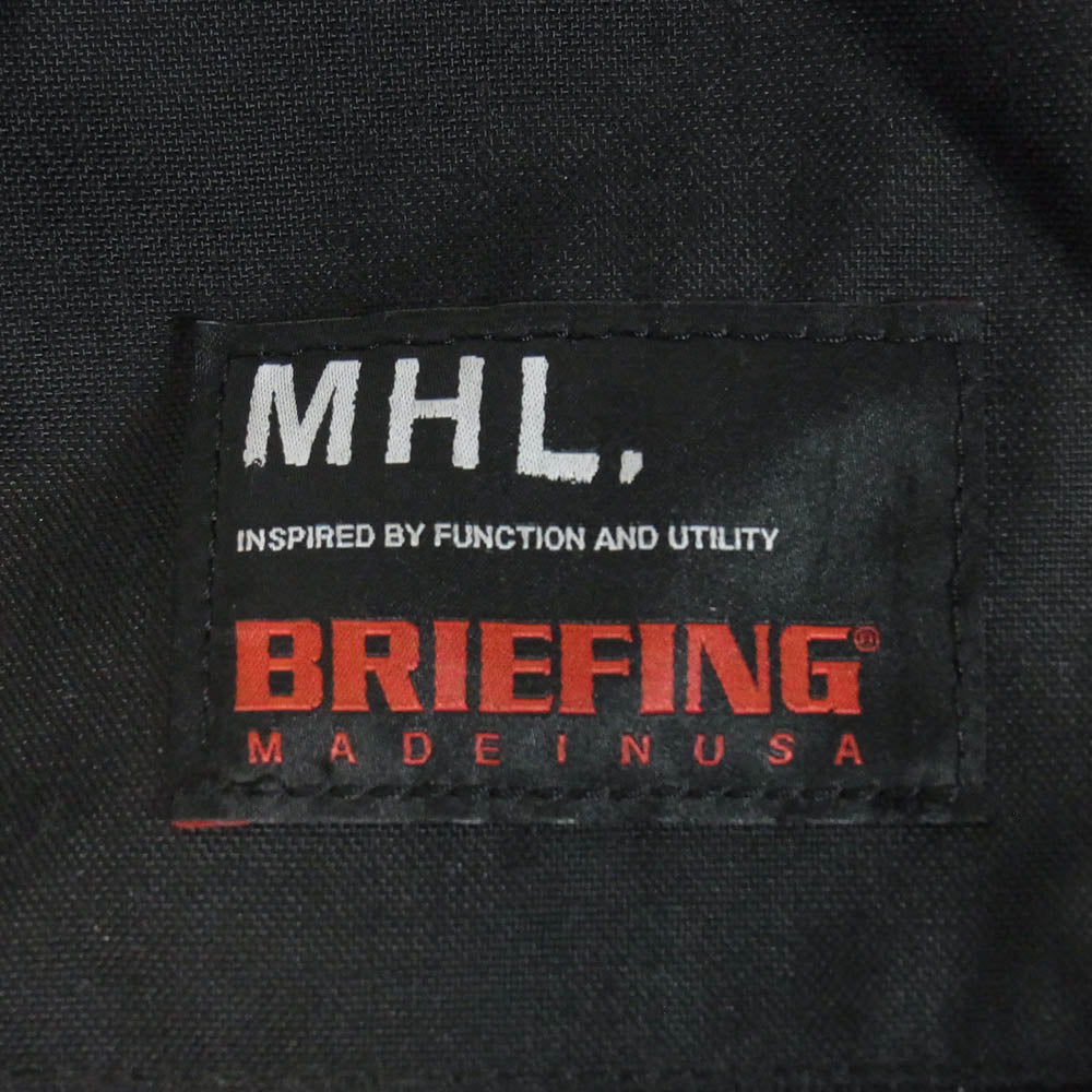 BRIEFING ブリーフィング MARGARET HOWELL マーガレットハウエル x MHL. マーガレットハウエル 2WAY ショルダー トートバッグ ブラック系【中古】