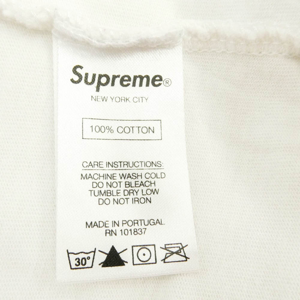 Supreme シュプリーム 20AW Scatter Logo L/S Top ロゴ 長袖 ロングスリーブ Tシャツ カットソー ホワイト系 XL【中古】