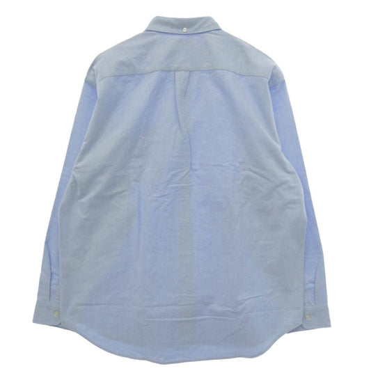 Supreme シュプリーム 25AW Loose Fit Flannel Oxford Shirt ルーズフィット フランネル オックス フォード 長袖シャツ ライトブルー系 L【新古品】【未使用】【中古】