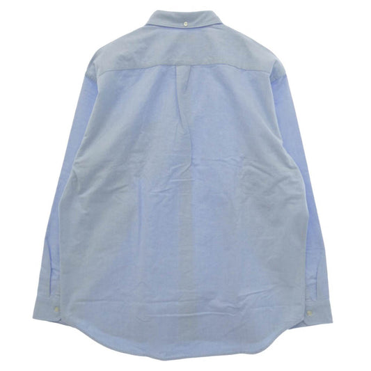 Supreme シュプリーム 25AW Loose Fit Flannel Oxford Shirt ルーズフィット フランネル オックス フォード 長袖シャツ ライトブルー系 L【新古品】【未使用】【中古】