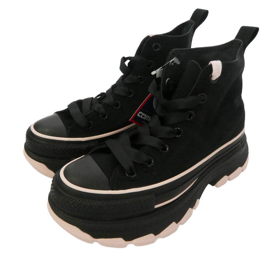 CONVERSE コンバース 1SE820 ALL STAR TREKWAVE BP H オールスター トレックウエーブ ハイカットスニーカー ブラック系 ピンク系 24.5cm【極上美品】【中古】