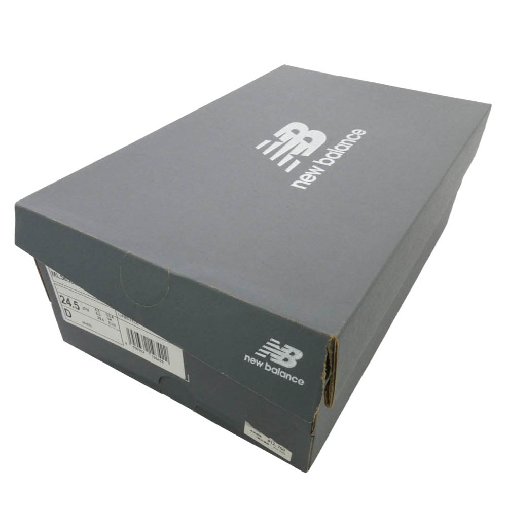 NEW BALANCE ニューバランス ML565EB1 565 Black ブラック ローカットスニーカー ブラック系 グレー系 24.5cm【新古品】【未使用】【中古】