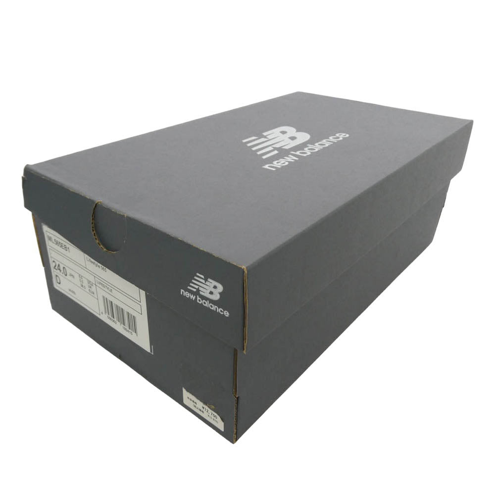 NEW BALANCE ニューバランス ML565EB1 565 Black ブラック ローカットスニーカー ブラック系 グレー系 24cm【新古品】【未使用】【中古】