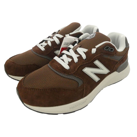 NEW BALANCE ニューバランス M8806XS Walking Fresh Foam X 880V7 Dark Brown ワーキング フレッシュフォーム X ダークブラウン ローカットスニーカー ダークブラウン系 グレー系 25.5cm【新古品】【未使用】【中古】