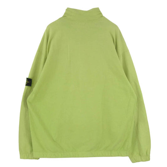 STONE ISLAND ストーンアイランド 97SS 26156076 アーカイブ コンパス ロゴパッチ ハーフジップ スウェットシャツ ライトグリーン系 XXL【中古】