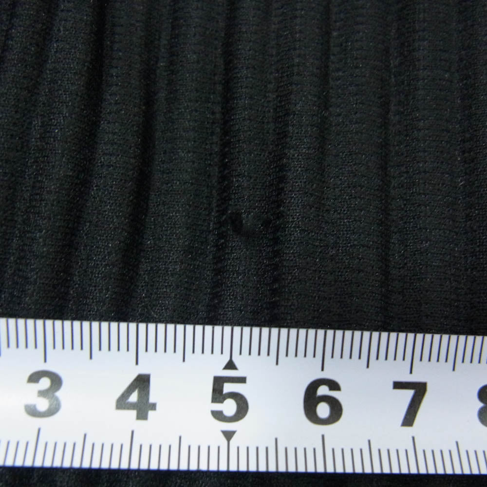 HOMME PLISSE ISSEY MIYAKE オム プリッセ イッセイミヤケ 20SS HP01JF122 プリーツ 加工 ワイド テーパード クロップド イージー パンツ ブラック系 2【中古】