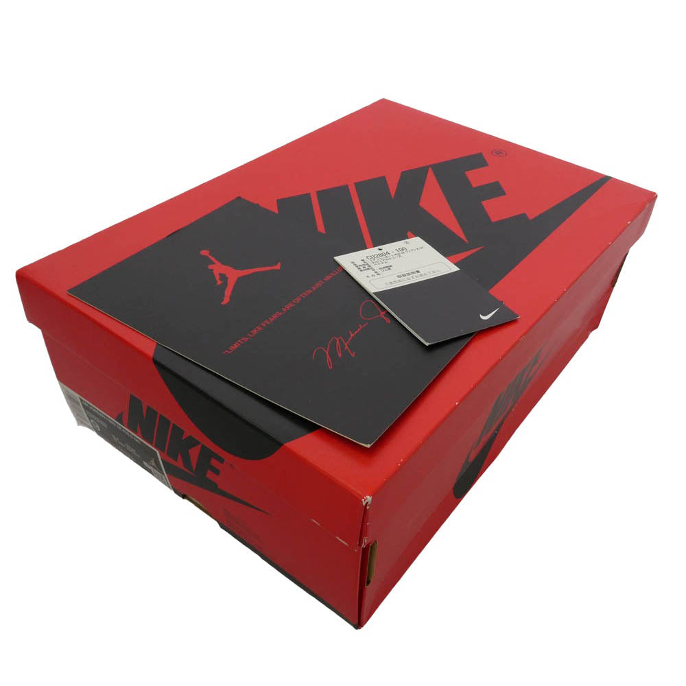 NIKE ナイキ CU2804-100 x CLOT クロット Air Jordan 1 Mid SE Fearless AJ1 ミッド フィアレス スニーカー シルバー系 ブラック系 27cm【中古】