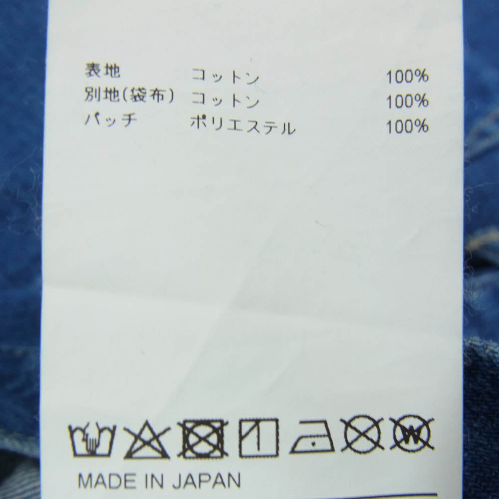 WTAPS ダブルタップス 22AW 222WVDT-PTM08 BLUES STRAIGHT TROUSERS INDIGO ストレート デニム パンツ ジーンズ インディゴブルー系 X 04【中古】