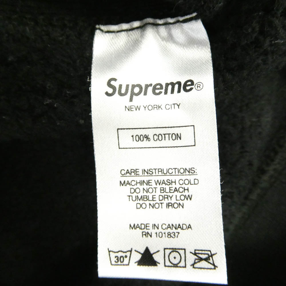 Supreme シュプリーム Small Box Hooded Sweatshirt スモールボックスロゴ フーディー プルオーバー パーカー スウェット ブラック系 M【中古】