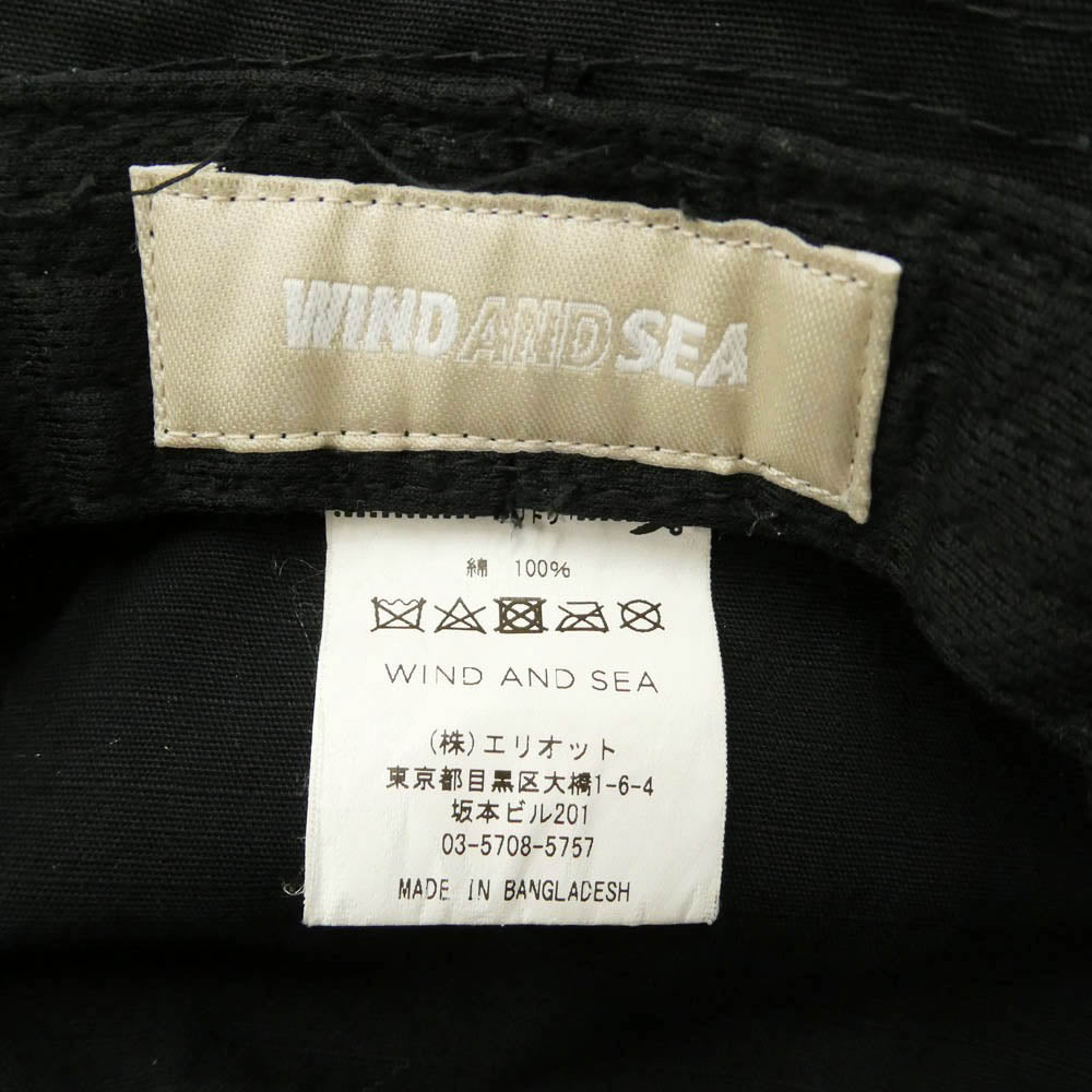 WIND AND SEA ウィンダンシー WDS-AC-88 BUCKET HAT バケット ハット バングラデシュ製 ブラック系【中古】