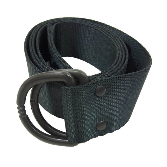 Y-3 Yohji Yamamoto ワイスリー ヨウジヤマモト LOGO BELT ロゴ プリント Dリング ベルト ブラック系【美品】【中古】