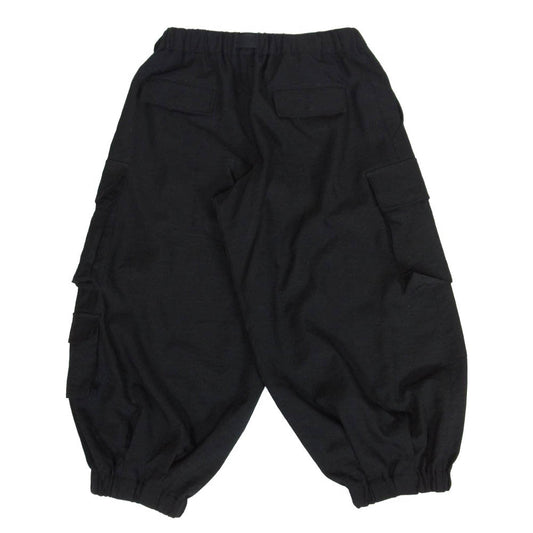 Y-3 Yohji Yamamoto ワイスリー ヨウジヤマモト 22SS HG6078 M CH1 CARGO PANTS ワイド ベルト カーゴパンツ パラシュートパンツ ブラック系 S【中古】