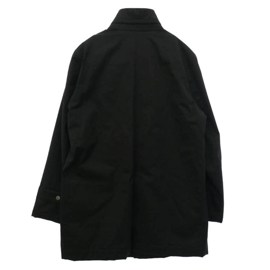 Salvatore Ferragamo サルヴァトーレフェラガモ T0536 Gancini ガンチーニ スタンドカラー コート ジャケット ブラック系 46【中古】