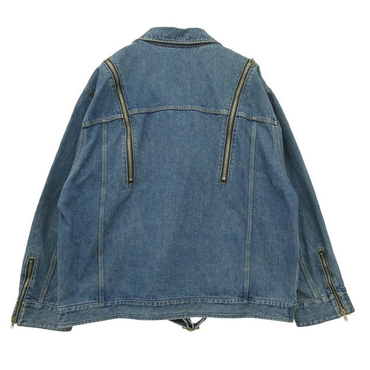 FACETASM ファセッタズム 18SS RB-JK-M09 BIG DENIM RADING JACKET デニム ライディング ライダース ジャケット インディゴブルー系 3【中古】