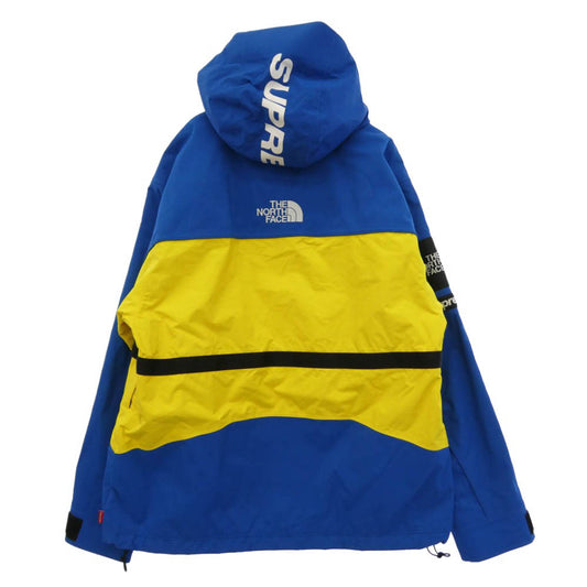 Supreme シュプリーム THE NORTH FACE ノースフェイス 16SS NP01601I x The North Face Steep Tech Hooded Jacket ザノースフェイス スティープ テック フーディー ジャケット ブルー系 イエロー系 M【中古】