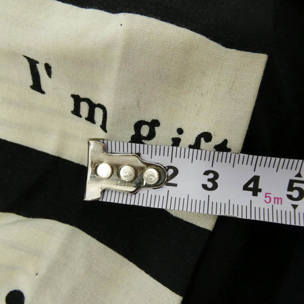 Yohji Yamamoto POUR HOMME ヨウジヤマモトプールオム 18SS HW-J31-225 K 袖 下開き PTJK メッセージ ストライプ 着る服ないの ジャケット ブラック系 2【中古】