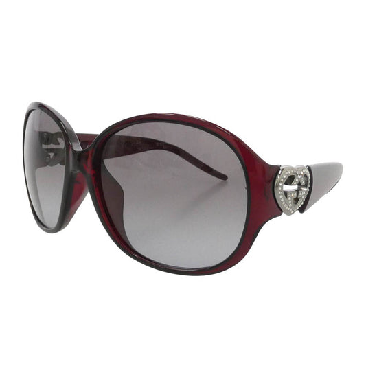 GUCCI グッチ 3530 BJBYE ハート ラインストーン インターロッキング バタフライ サングラス アイウェア ブラウン系 61□16 110【中古】