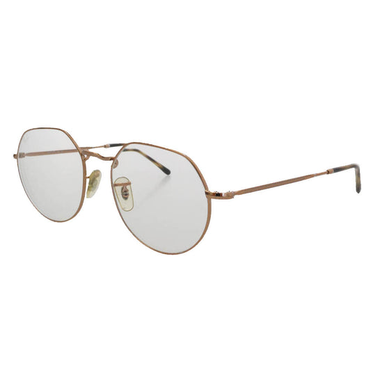 Ray-Ban レイバン RB6465F JACK 眼鏡 メガネ 度入りレンズ ブラウン系 ピンクゴールド系 53□20 145【中古】