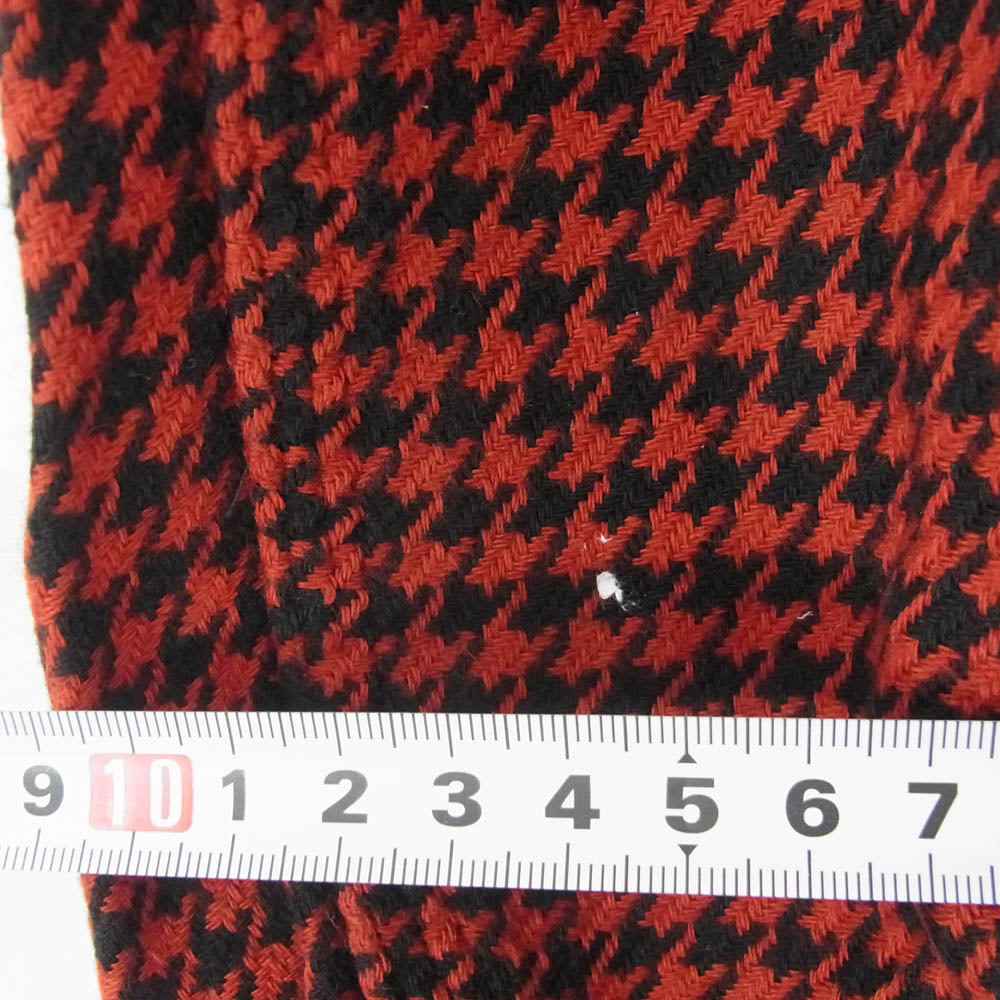 The REAL McCOY'S ザリアルマッコイズ 8HOUR UNION LOT945 千鳥格子柄 長袖 ワークシャツ レッド系 14【中古】
