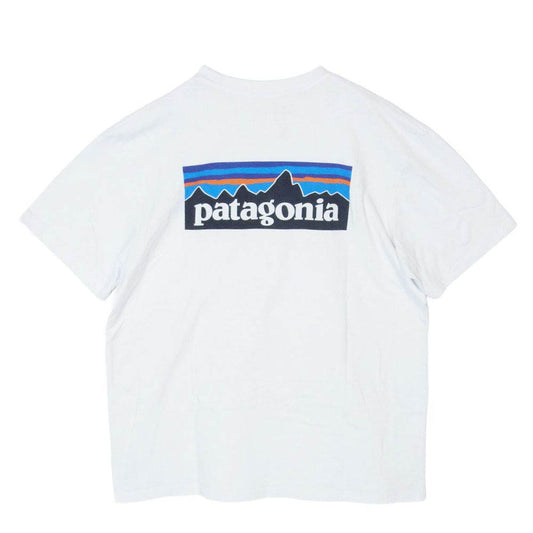 patagonia パタゴニア 19SS STY39174SP19 M's P 6 Logo Responsibili-Tee ロゴ プリント Tシャツ 半袖 カットソー ホワイト系 L【中古】