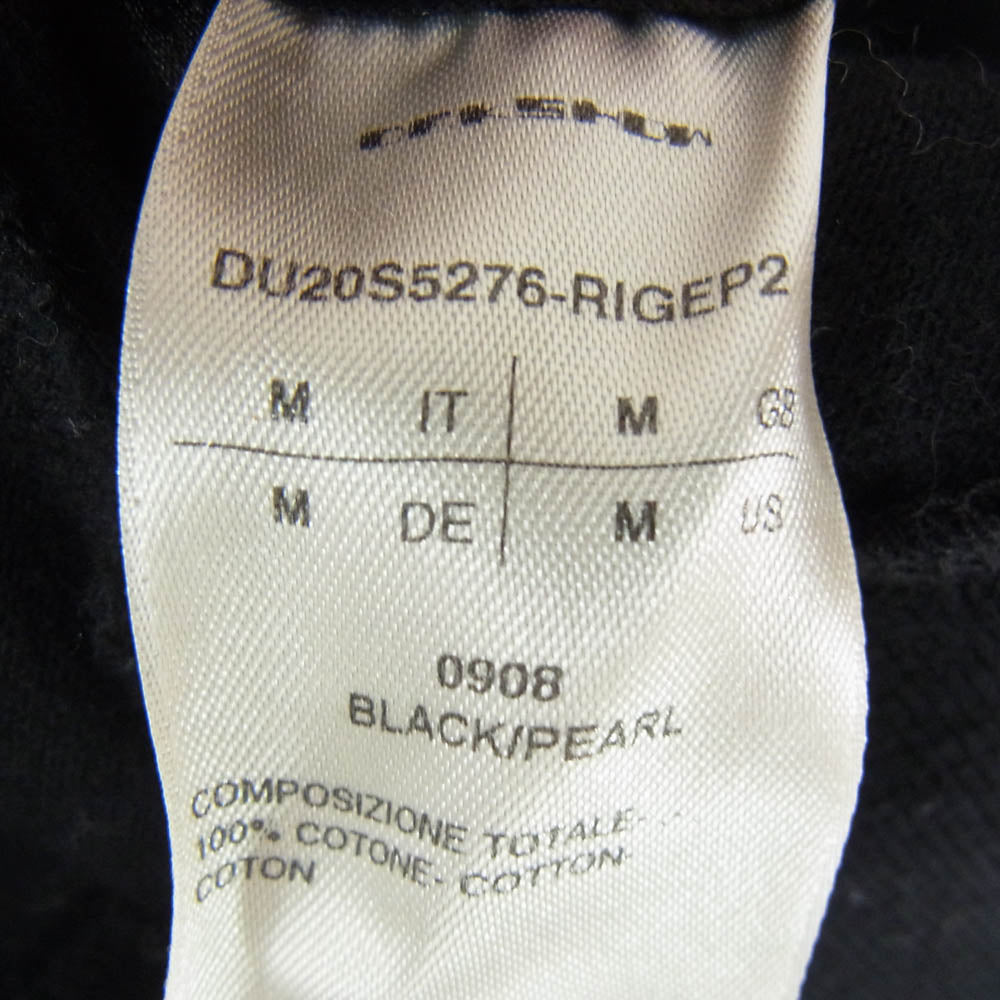 Rick Owens リックオウエンス 20SS RIG DRKSHDW ダークシャドウ 20SS DU20S5276-RIGEP3 Jason's Hoodie ペンタグラムグラフィック バックプリント ジェイソンズ フーディー ジップパーカー RIG素材 ブラック系 M【中古】