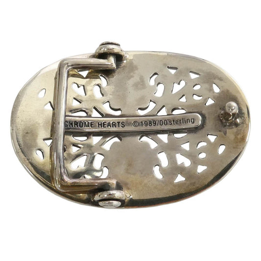 CHROME HEARTS クロムハーツ(原本有) BUCKL OVAL CROSS1.5 1.5 クラシック オーバル クロス バックル シルバー系【中古】
