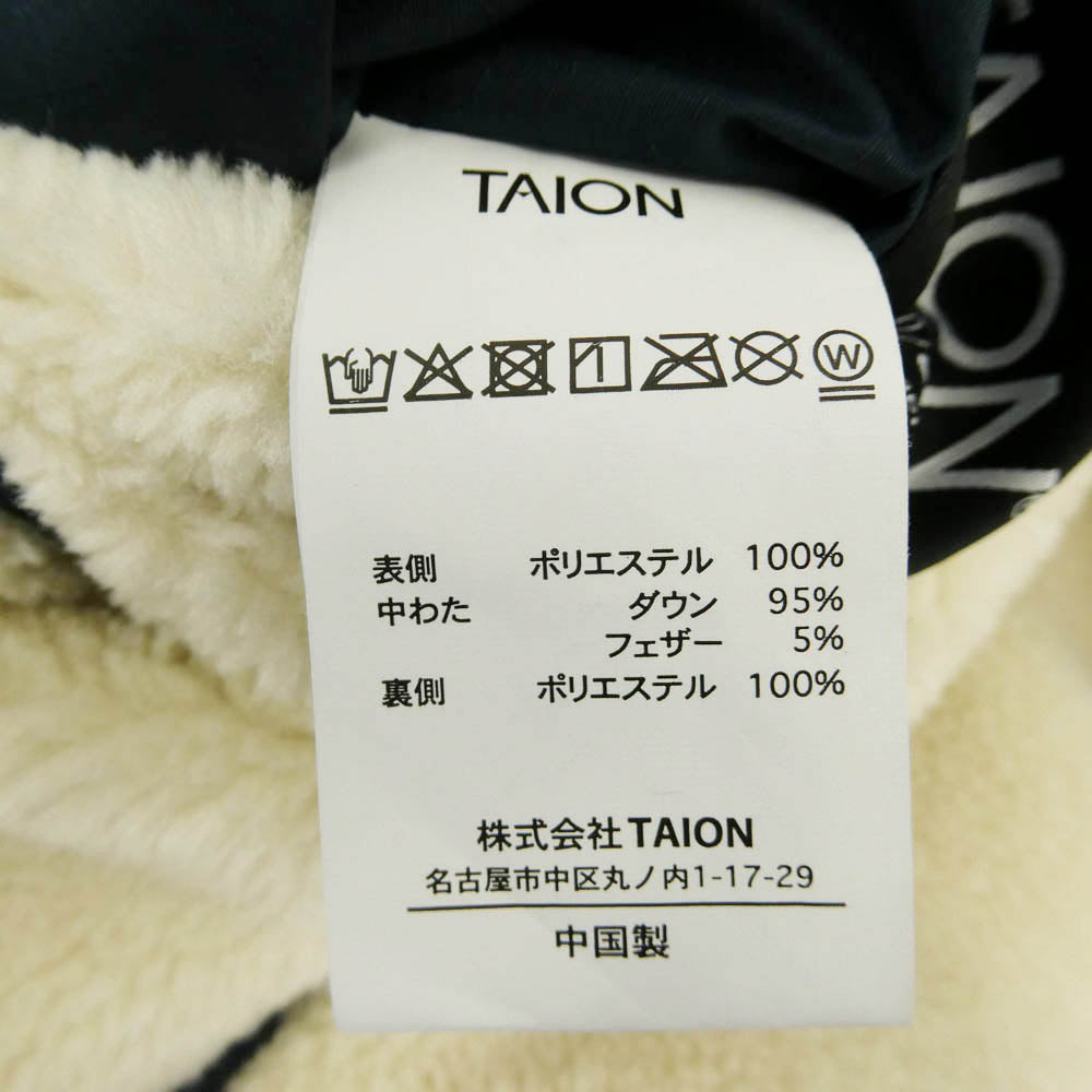 WIND AND SEA ウィンダンシー 23AW WDS-C-TIN-26-Q1-03 × TAION REVERSIBLE BOA DOWN タイオン リバーシブル ボア ダウンジャケット ネイビー系 オフホワイト系 L【中古】