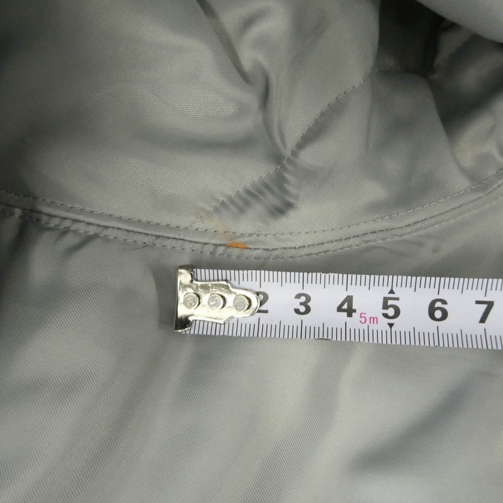 WACKO MARIA ワコマリア 23AW 23FW-WMO-ML02 MA-1 FLIGHT JACKET ロゴ刺繍 フライト ボンバージャケット グレー系 S【中古】