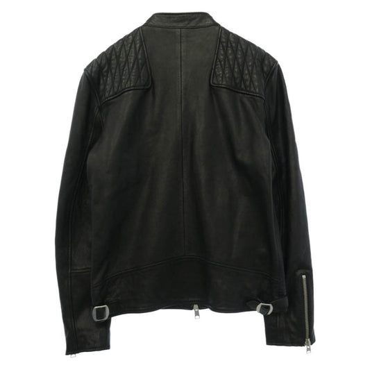 ALLSAINTS オールセインツ AMERSHAM JACKET レザー シングルライダースジャケット ブラック系 L【美品】【中古】