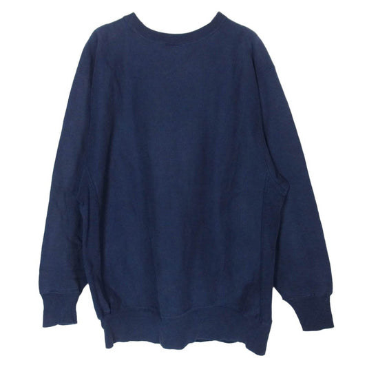 Champion チャンピオン 90s USA製 REVERSE WEAVE リバース ウィーブ スウェット ネイビー系 XXL【中古】