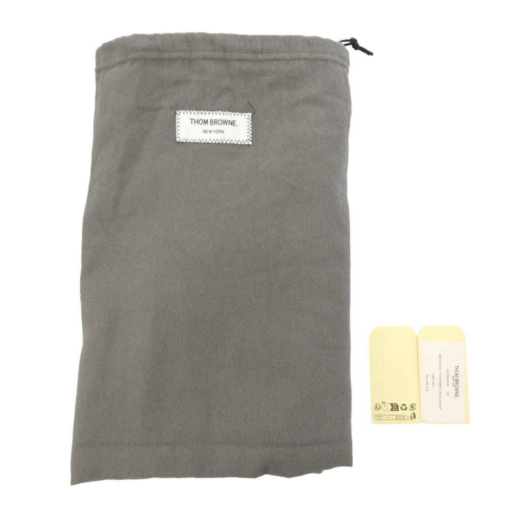 トムブラウン TOOL TOTE IN PEBBLE GRAIN LEATHER ツール ペブル グレイン レザー トートバッグ グレー系【中古】