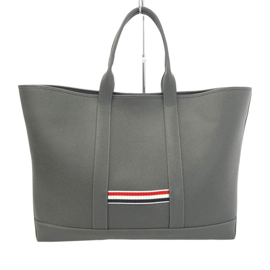 トムブラウン TOOL TOTE IN PEBBLE GRAIN LEATHER ツール ペブル グレイン レザー トートバッグ グレー系【中古】