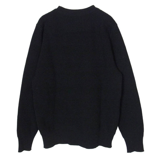 TENDERLOIN テンダーロイン クルーネック ウール ニット セーター ブラック系 40【中古】