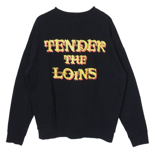 TENDERLOIN テンダーロイン スポンジ フリース PFP クルー スウェット ブラック系 L【中古】
