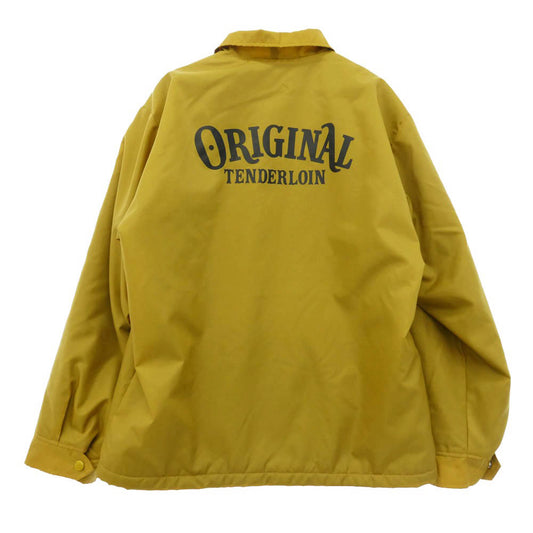 TENDERLOIN テンダーロイン 14AW T-COACH JKT ワッペン 内ボア ナイロン コーチジャケット イエロー系 XS【中古】