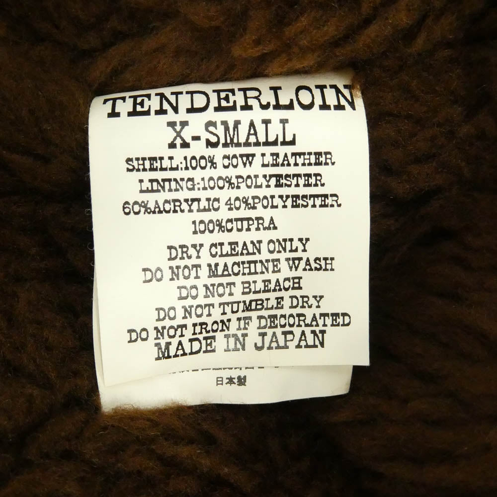 TENDERLOIN テンダーロイン 10AW T-SADDLE SUEDE JKT サドル スエード レザー ジャケット ブラウン系 XS【中古】