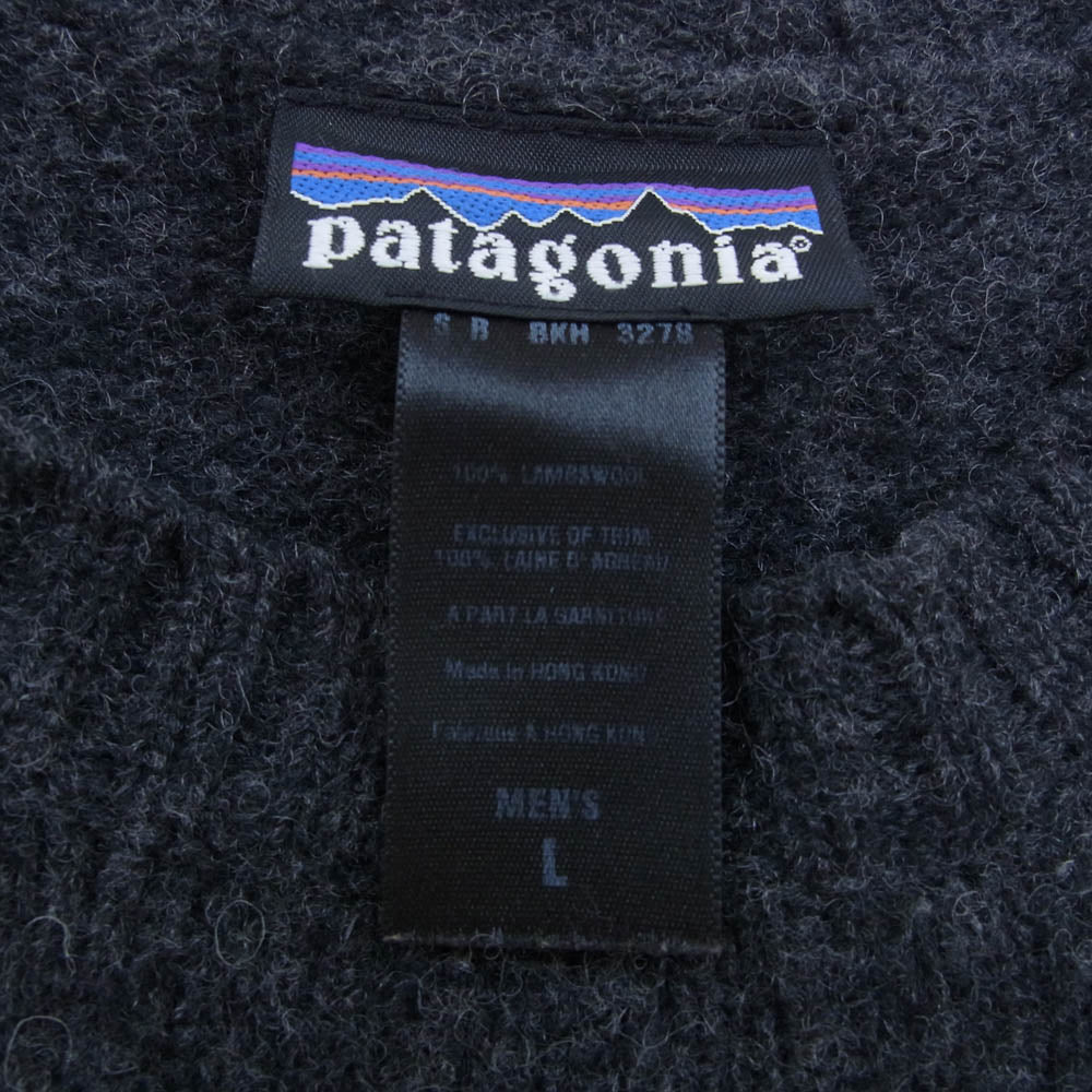 patagonia パタゴニア ラムウール クルーネック ニット セーター グレー系 L【中古】