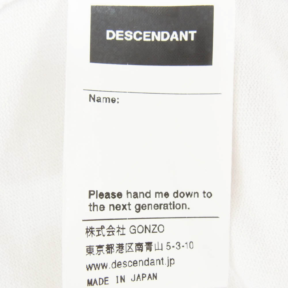 DESCENDANT ディセンダント 23SS FULL SAIL SS フルセイル クルーネック ショートスリーブ 半袖 Tシャツ ホワイト系 3【中古】