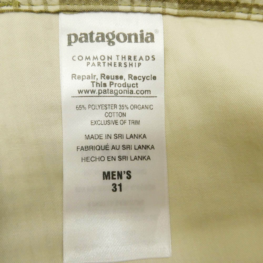 patagonia パタゴニア Pucker Ware Shorts パッカー ウェア ショーツ ハーフ パンツ ライトブラウン系 31【美品】【中古】