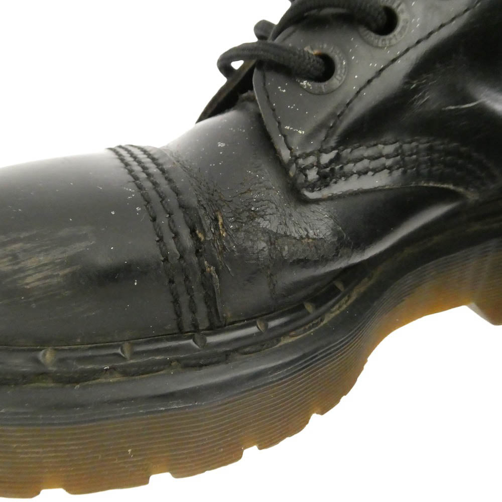 Dr.Martens ドクターマーチン 英国製 8ホール CRAZY BOMB クレイジー ボム レースアップ ハイカット ブーツ ブラック系 サイズ表記なし【中古】