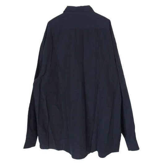 COMOLI コモリ 26AW E03-02001 コモリシャツ 長袖 ネイビー系 3【美品】【中古】
