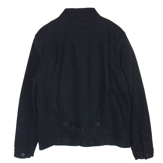 HYSTERIC GLAMOUR ヒステリックグラマー 0251AB13 × 野口強 1ST TYPE ファーストタイプ ストレッチ デニム トラッカー ジャケット ブラック系 L【中古】