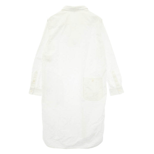 LOUIS VUITTON ルイ・ヴィトン モノグラム リレーフ ロング シャツ ワンピース ドレス ホワイト系 34【中古】