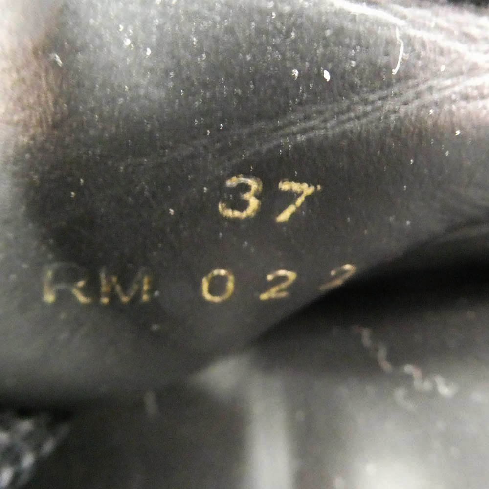 CELINE セリーヌ RM0223 ブロックスライド ロゴ 厚底 サンダル ブラック系 37【中古】