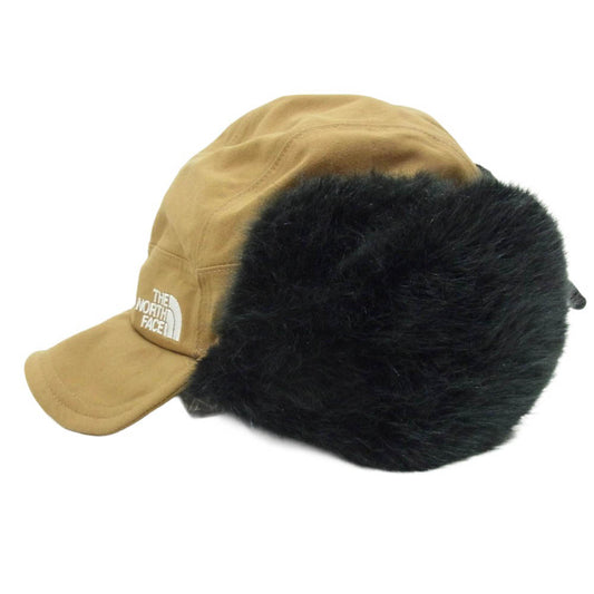 THE NORTH FACE ノースフェイス NN41708 Frontier Cap フロンティア キャップ ファー付き フライト キャップ 帽子 ブラウン系 M【中古】